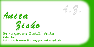 anita zisko business card